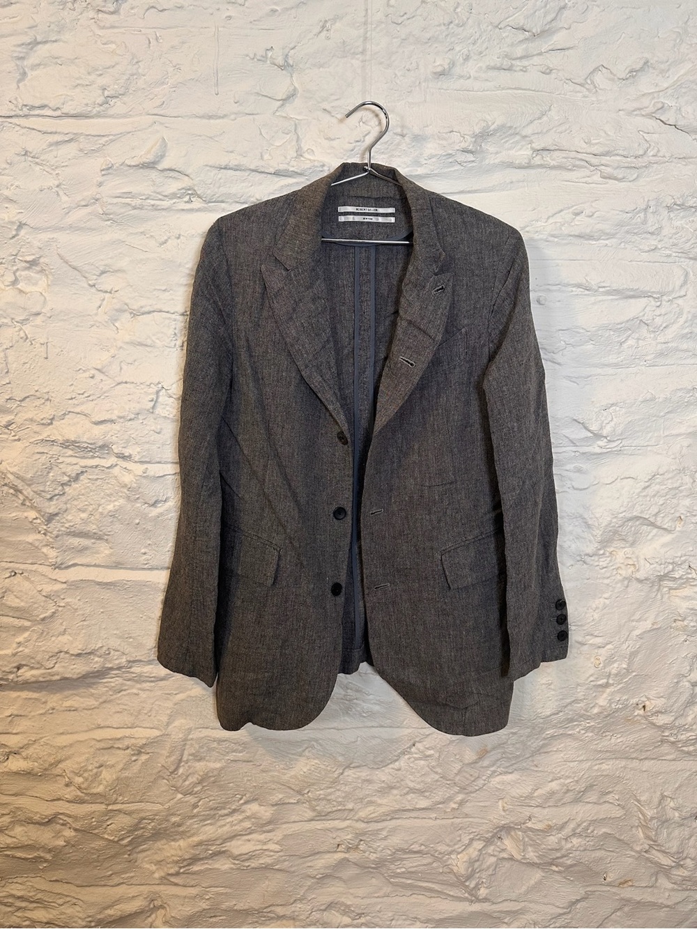 Robert Geller Charcoal Gray Two-Button Blazer